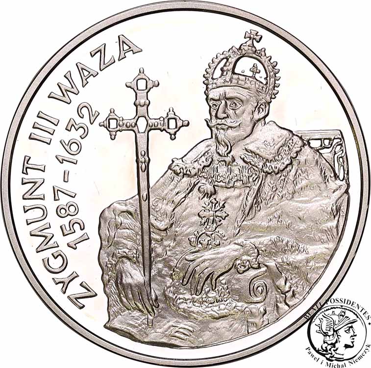 10 złotych 1998 Zygmunt III Waza półpostać st.L-