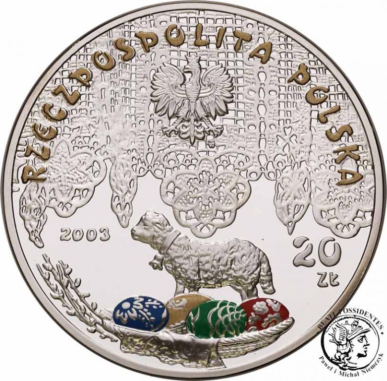 Polska III RP 20 złotych 2003 Śmigus Dyngus st.L