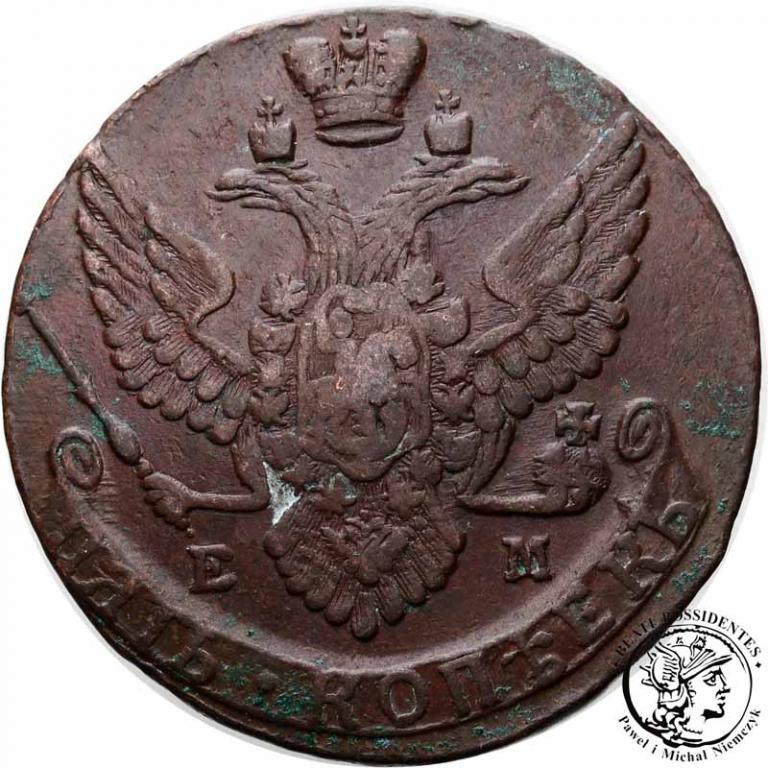 Rosja 5 kopiejek 1789 EM Katarzyna II st. 3+