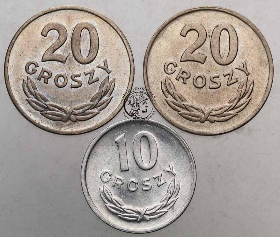 Polska zestaw monet z 1949 roku 3 sztuki st.1/1-