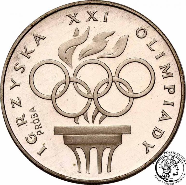 PRÓBA Srebro 200 złotych 1976 Znicz Olimpiada stL