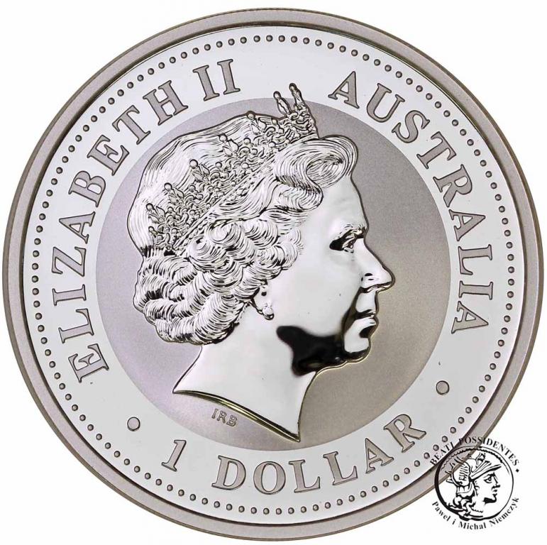 Australia 1 dolar 2004 Rok Małpy uncja srebra s1/L