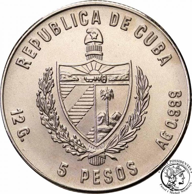 Kuba 5 Pesos 1980 Mariposa st.1