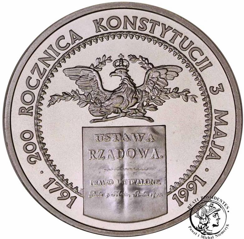 Polska III RP 200 000 złotych 1991 Konstytucja stL
