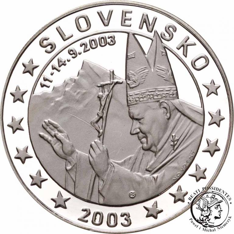 Słowacja PRÓBA 10 Euro 2003 Jan Paweł II st.L-