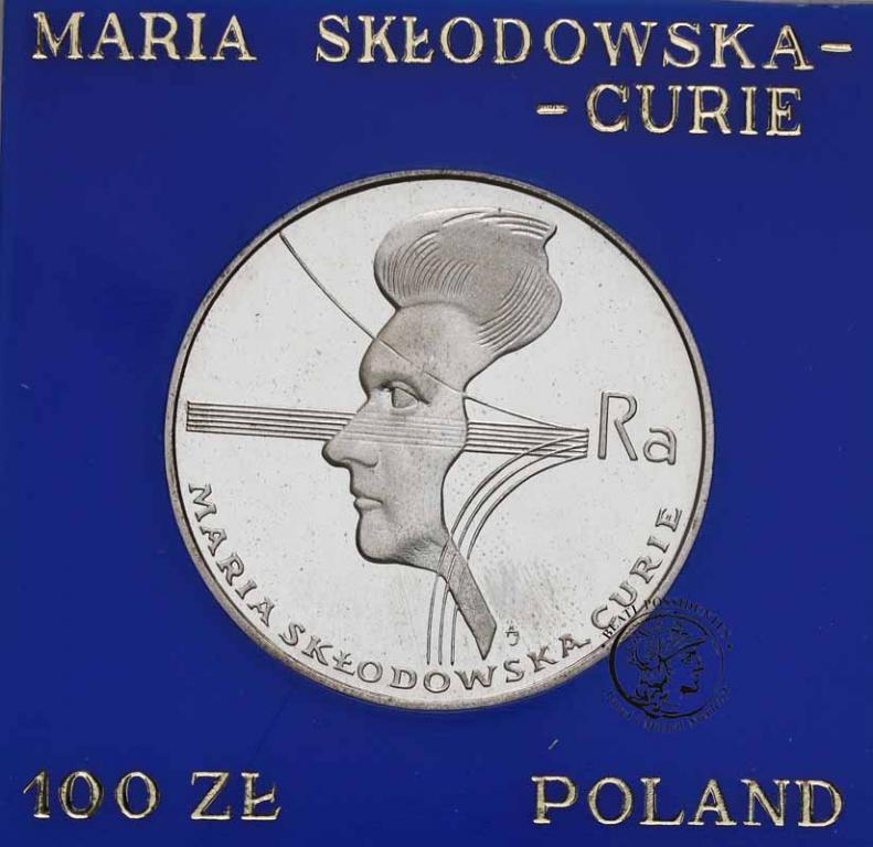 PRL 100 złotych 1974 Skłodowska Curie st.L
