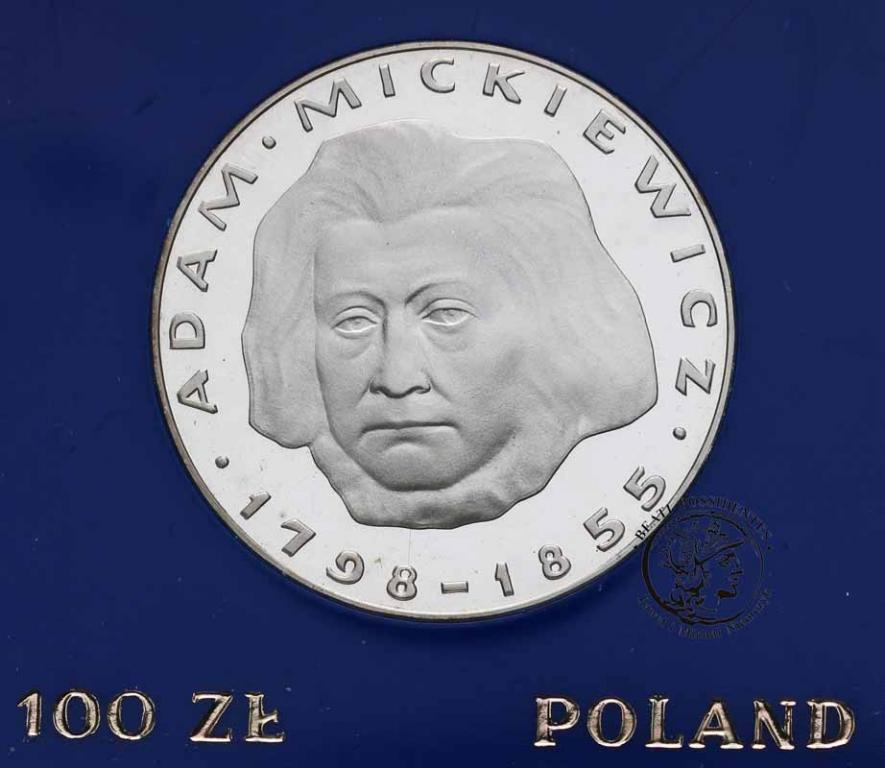 Polska PRL 100 złotych 1978 Adam Mickiewicz st.L-