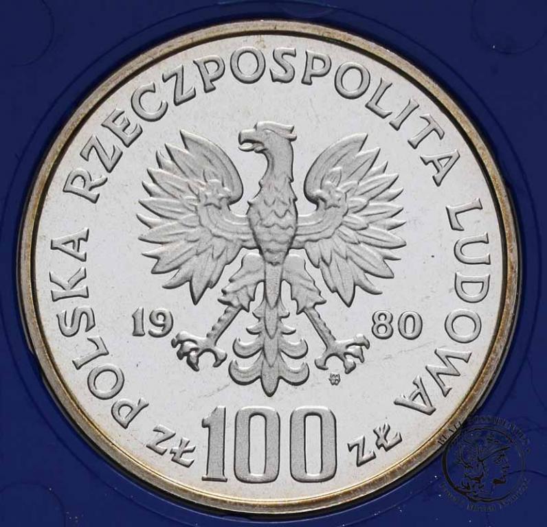 PRL 100 złotych 1980 Ochrona - Głuszec st.L