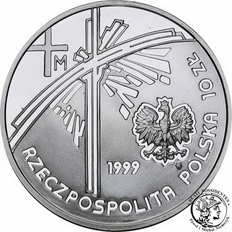 III RP 10 złotych 1999 Papież Pielgrzym st.L