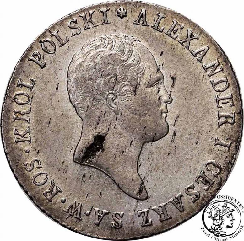 Polska 1 złoty 1819 I-B Alexander I st.1-/2+