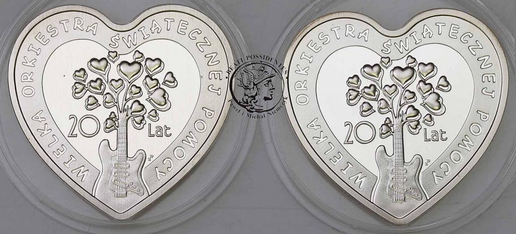 10 złotych 2003 WOŚP - serce lot 2 szt. st.L