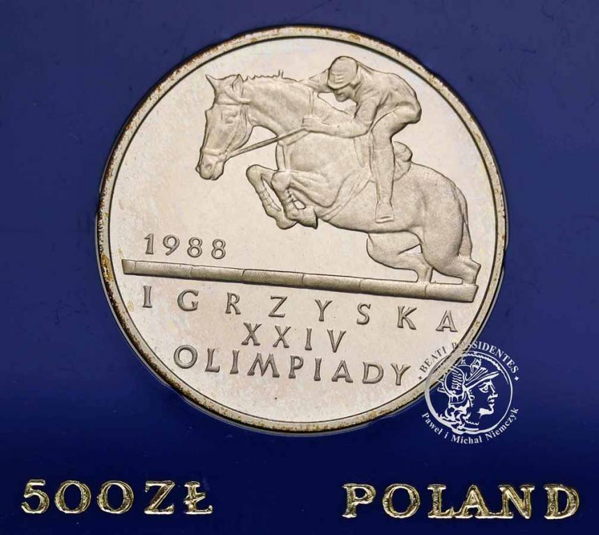 Polska PRL 500 zł 1987 Olimpiada Seul st. L-
