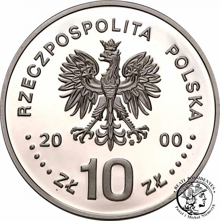 10 złotych 2000 Jan II Kazimierz półp. st.L-