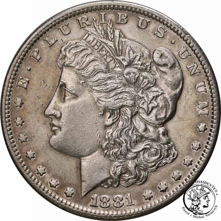 USA 1 dolar 1881 ''S'' San Francisco st.3+