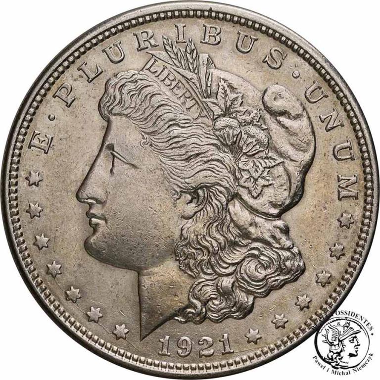 USA 1 dolar 1921 ''D'' Denver st.2-