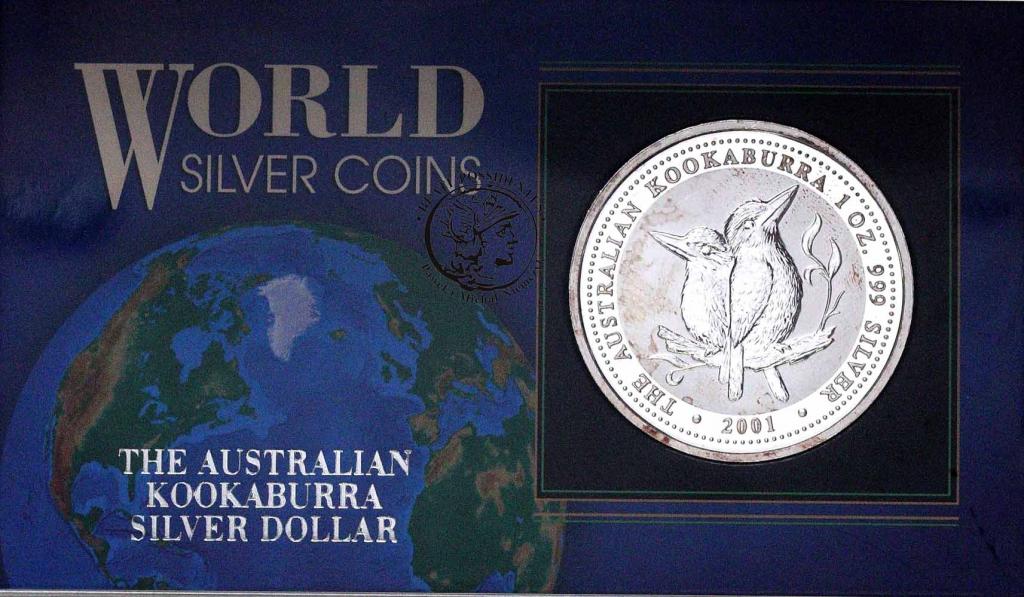 Australia 5 dolarów 2001 Kookaburra st.L/L-
