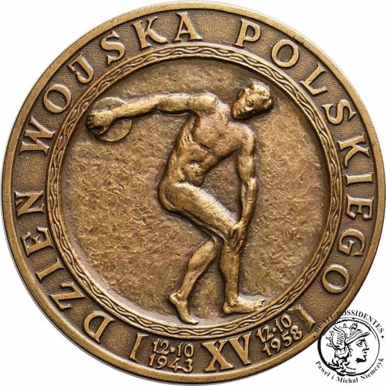 Polska medal XV Dzień Wojska Polskiego st.2/2+