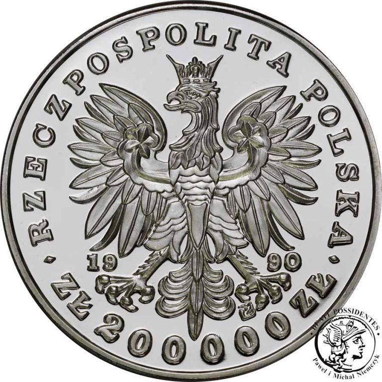 200 000 złotych 1990 Duży Tryptyk Piłsudski st.L
