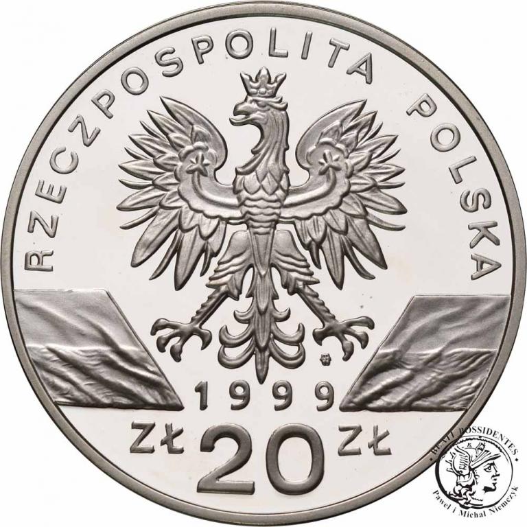Polska III RP 20 złotych 1999 Wilk st.L