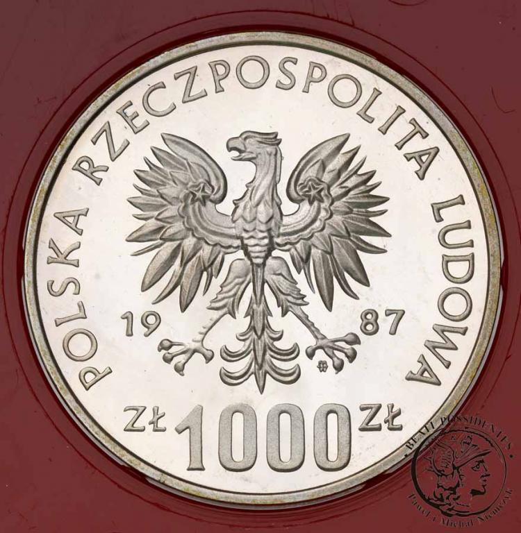 PRÓBA Srebro1000 złotych 1987 Muzeum Śląskie st.L-