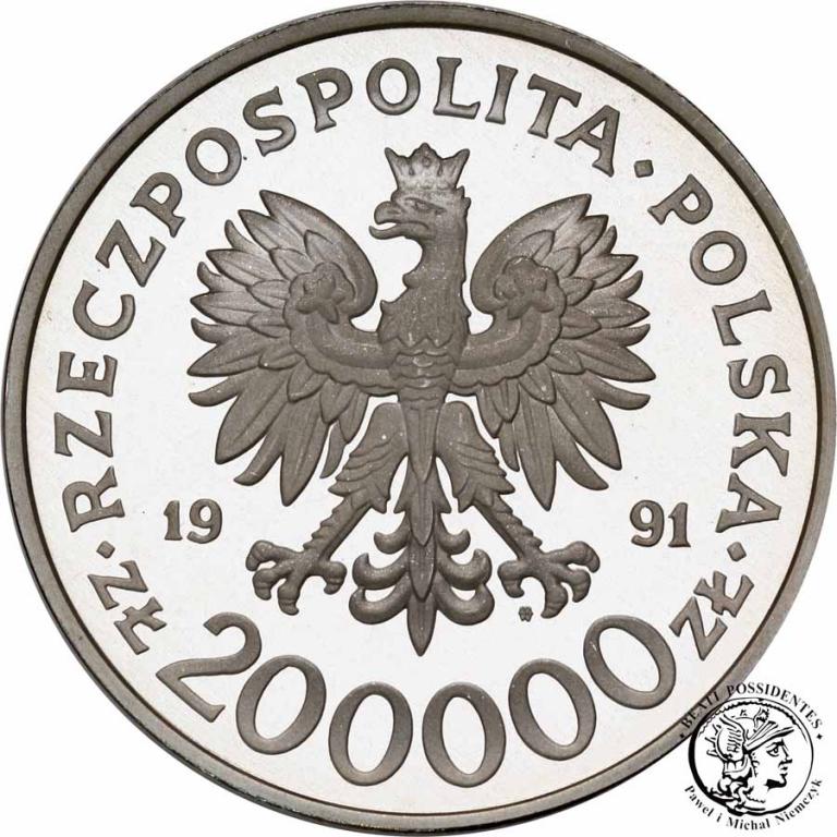 II RP 200000 złotych 1991 Konstytucja 3 Maja st.L-