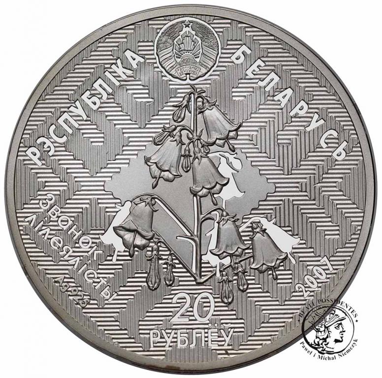 Białoruś 20 rubli 2007 ryba jesiotr st.L