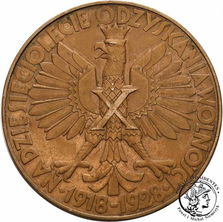 Polska II RP medal 1928 X lat Niepodległości st. 2