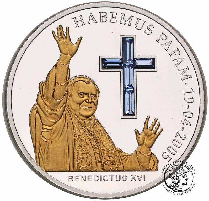 Andora 10 dolarów 2005 Papież Benedykt XVI st.L