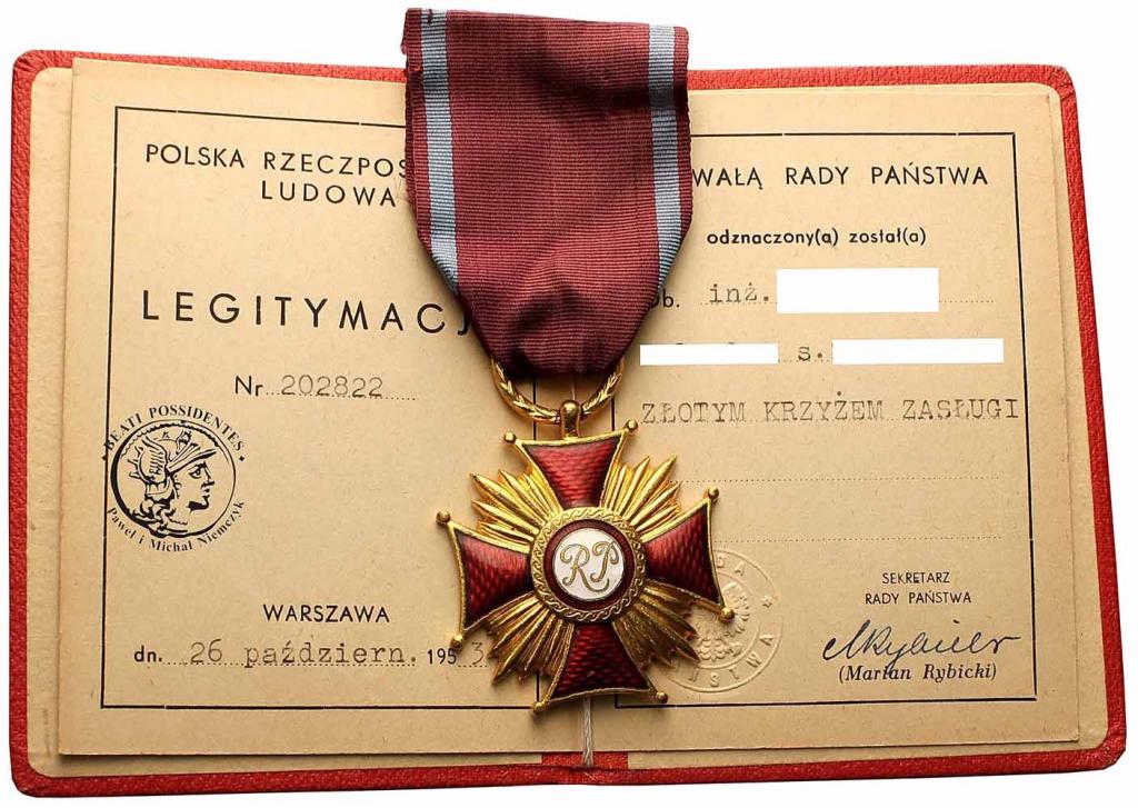 Polska Złoty Krzyż Zasługi (Bierut)