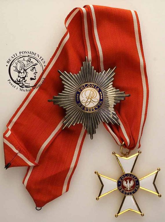 Krzyż Komandorski z Gwiazdą Polonia Restituta st.1