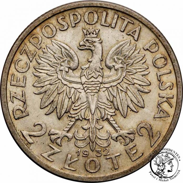 Polska II RP 2 złote 1932 babka st. 2