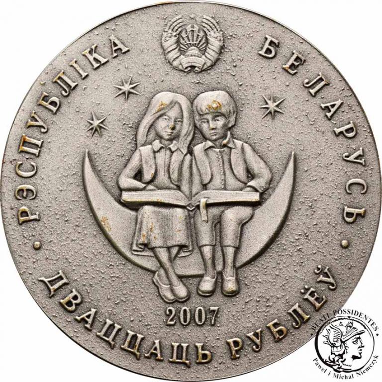 Białoruś 20 rubli 2007 Alicja st. 1-