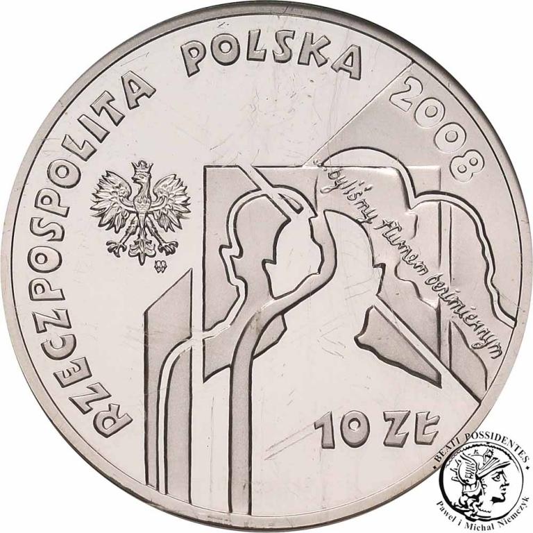 Polska III RP 10 złotych 2008 Sybiracy GCN PR70