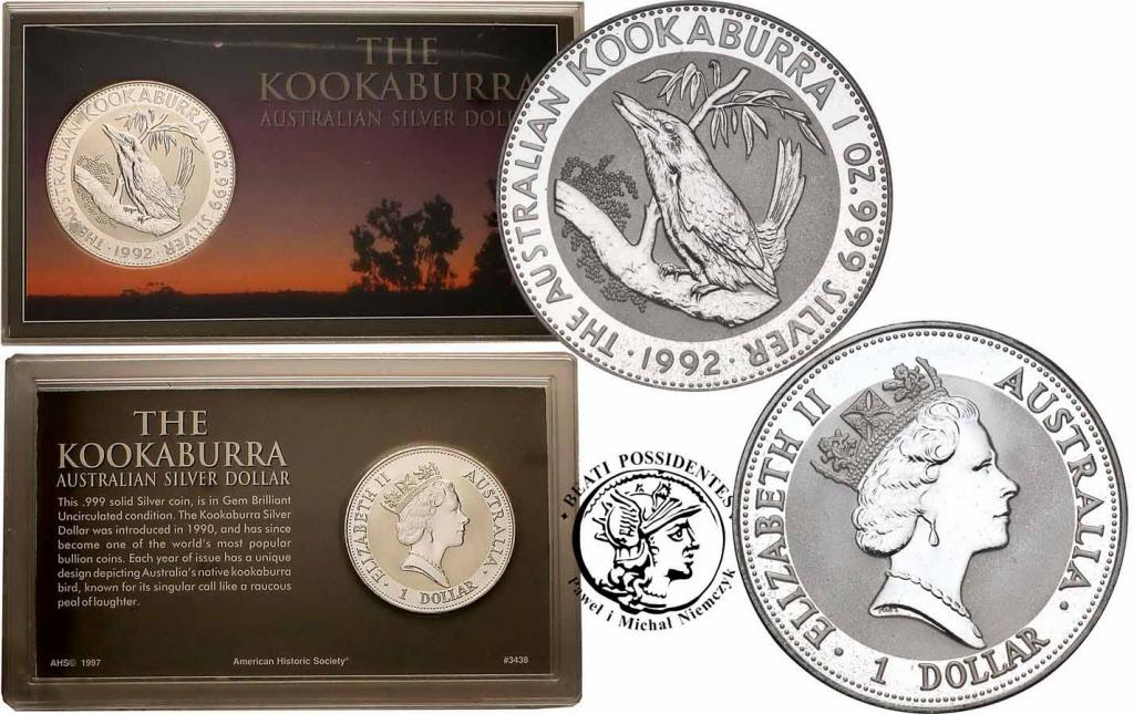 Australia 1 dolar 1992 Kookaburra st. L
