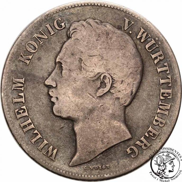 Niemcy Wirttembergia 2 Guldeny 1848 st. 3-