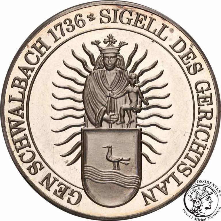 Niemcy medal miasta Schwalbach SREBRO st.L-/1-