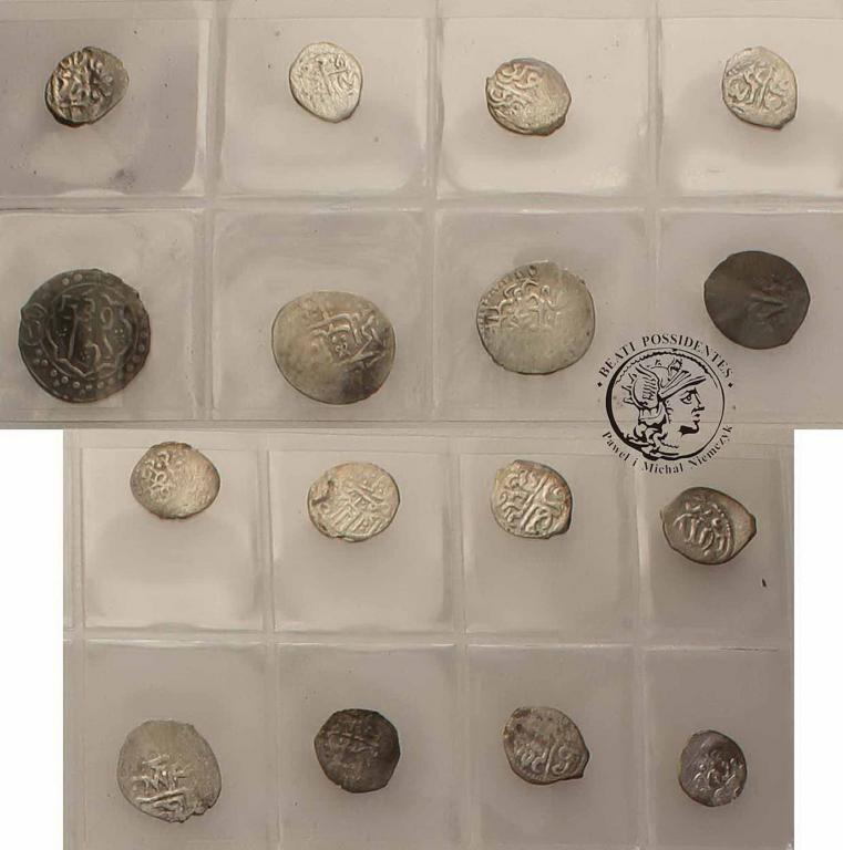 Islam monety srebrne XVIII - XIX w lot 16 szt st.3