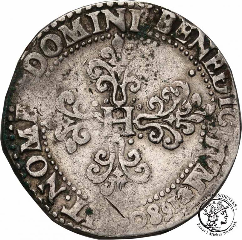 Francja / Polska Henryk Walezy frank 1580 A st. 3