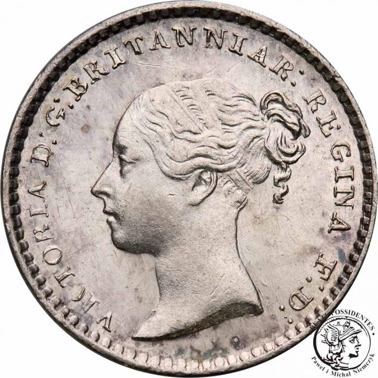 Wielka Brytania (Maundy) Penny 1850 Victoria st. 2
