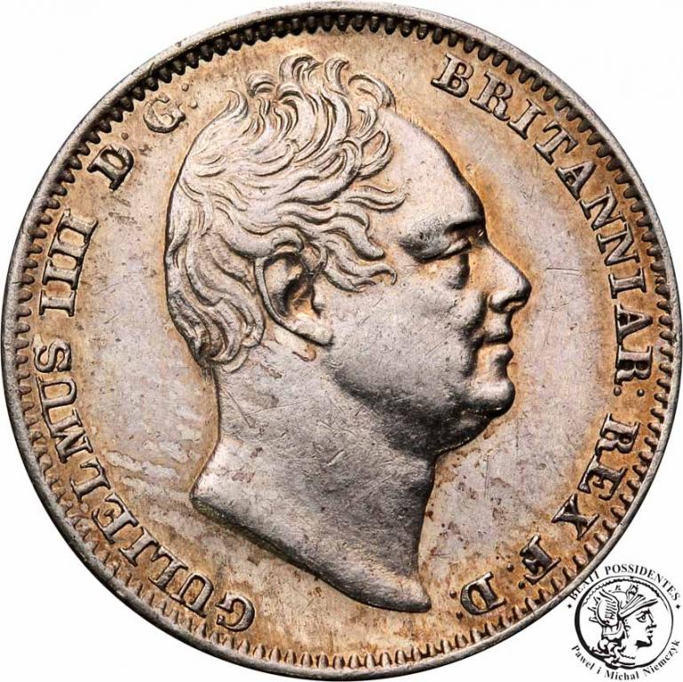 W. Brytania Maundy Fourpence 1833 Wilhelm IV st. 2
