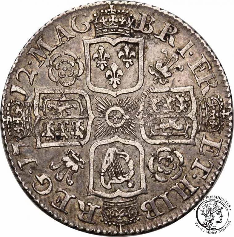 Wielka Brytania shilling 1712 Anna st. 3+