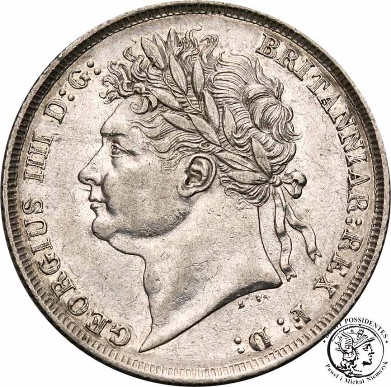 Wielka Brytania shilling 1825 George IV st. 2-