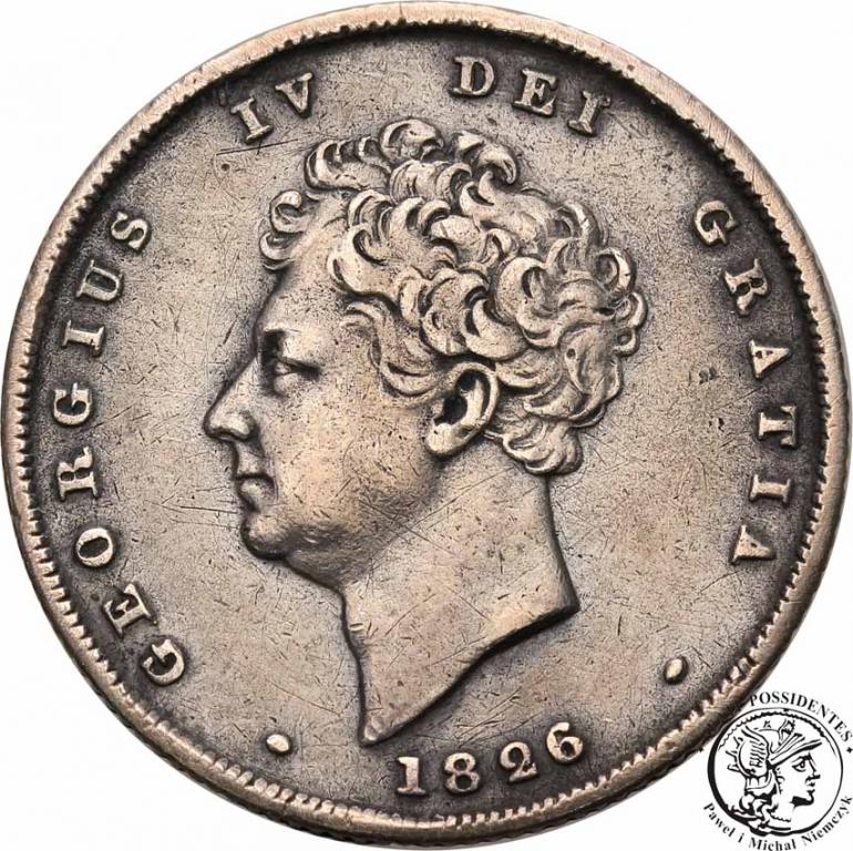 Wielka Brytania shilling 1826 George IV st. 3