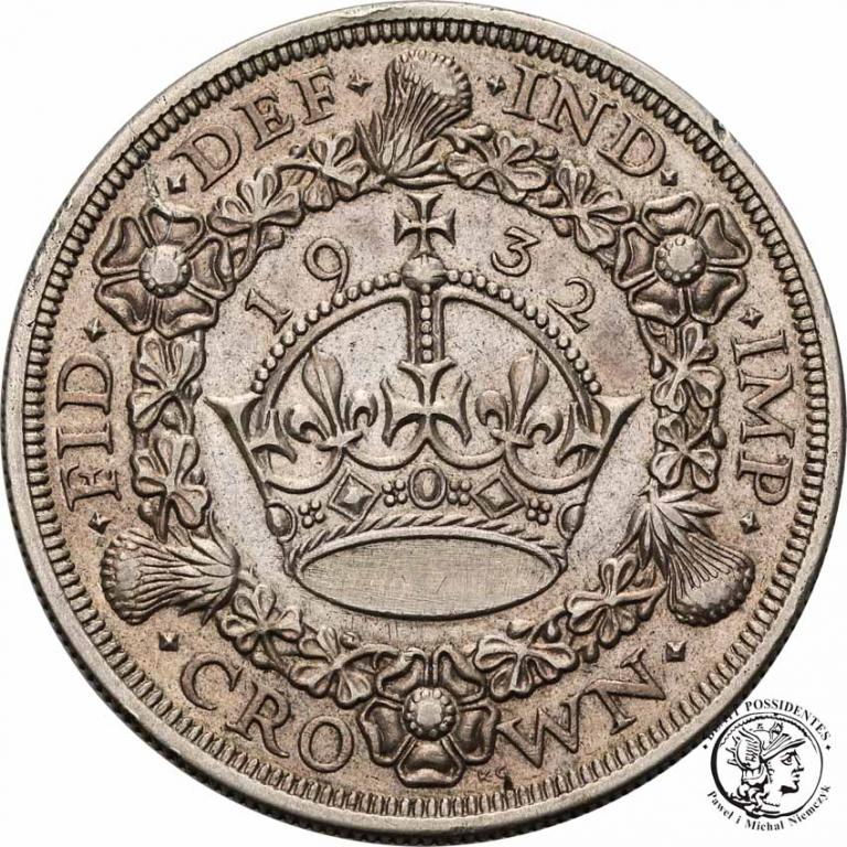 Wielka Brytania crown 1932 George V st. 2-