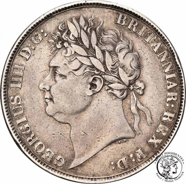Wielka Brytania crown 1822 SECUNDO Georges IV st.3
