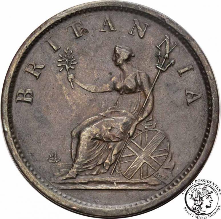 Wielka Brytania Penny 1806 George III st.3
