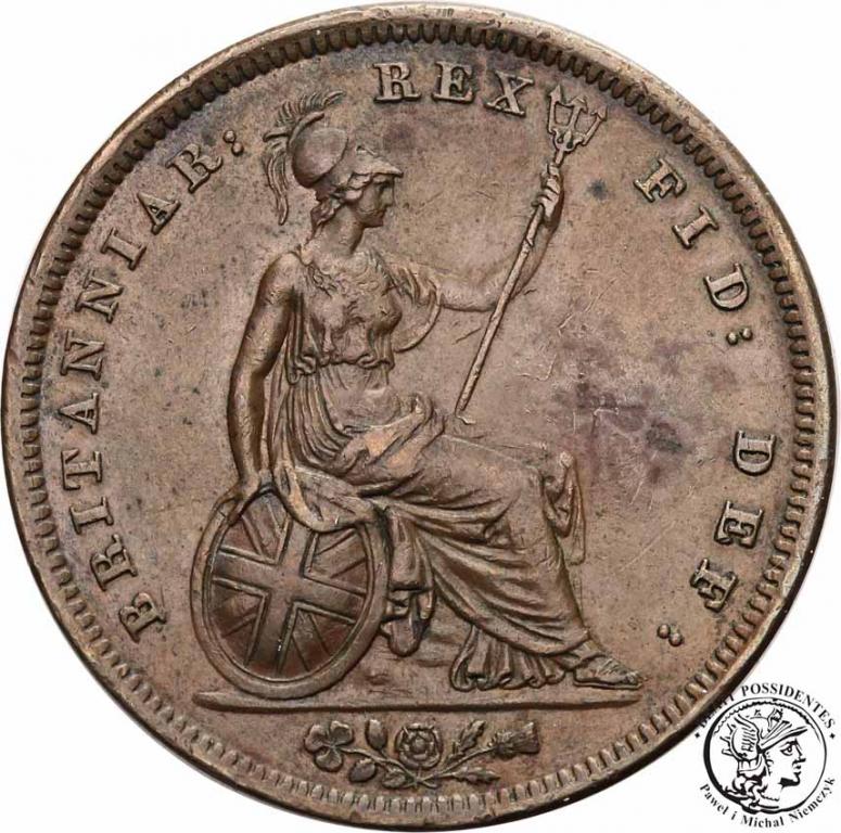 Wielka Brytania Penny 1826 George IV st.2