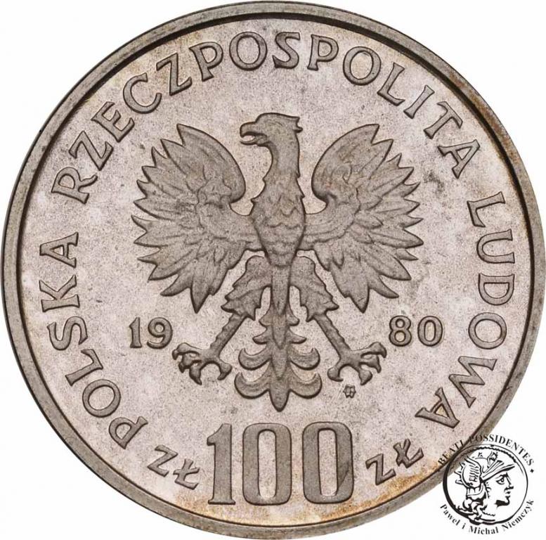 Polska PRL 100 złotych 1980 Kochanowski st.L/L-