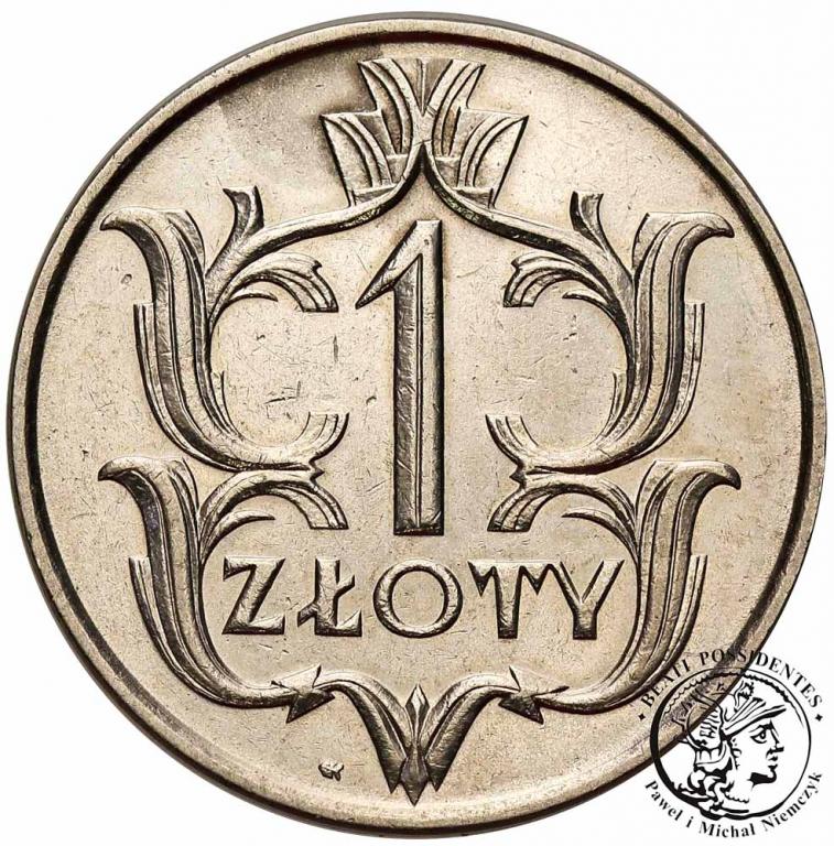 Polska 1 złoty 1929 nikiel st.3