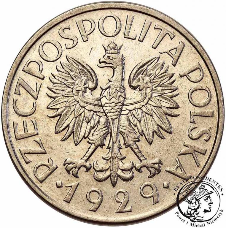 Polska 1 złoty 1929 nikiel st.3